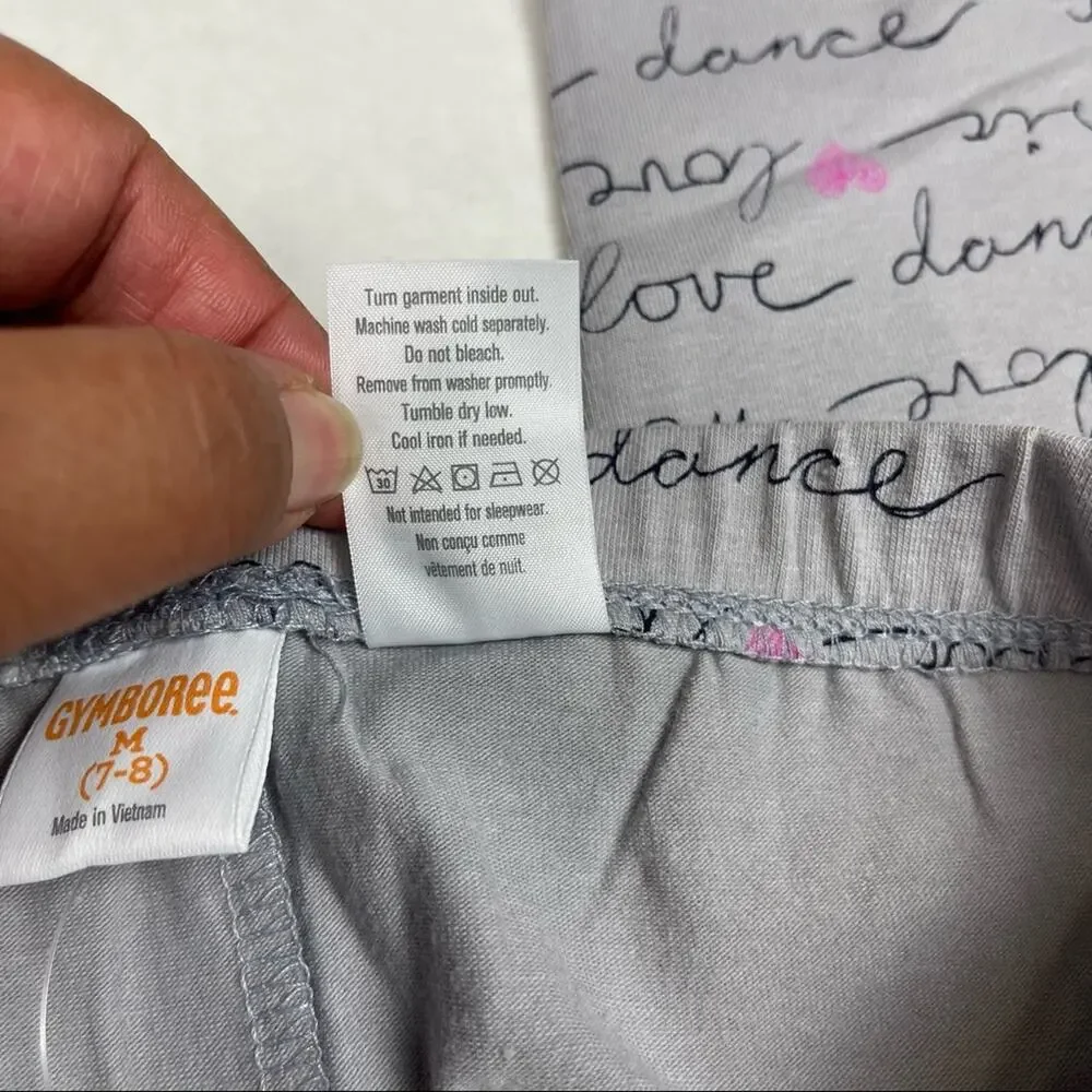 Gymboree Music Love Dance Leggings Gray Size M
